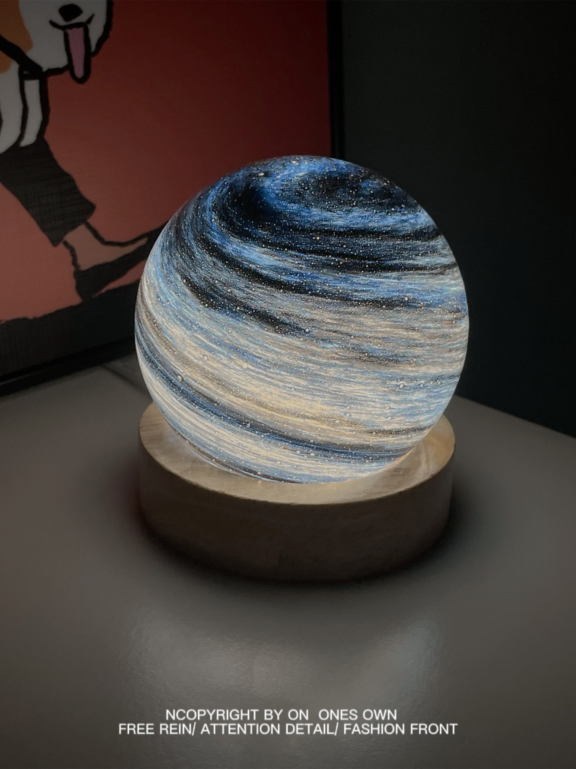 Romantic Planet Night Light with Starry Projection