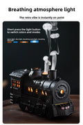 Retro Train Ultrasonic Humidifier with Aromatherapy and Flame Effect
