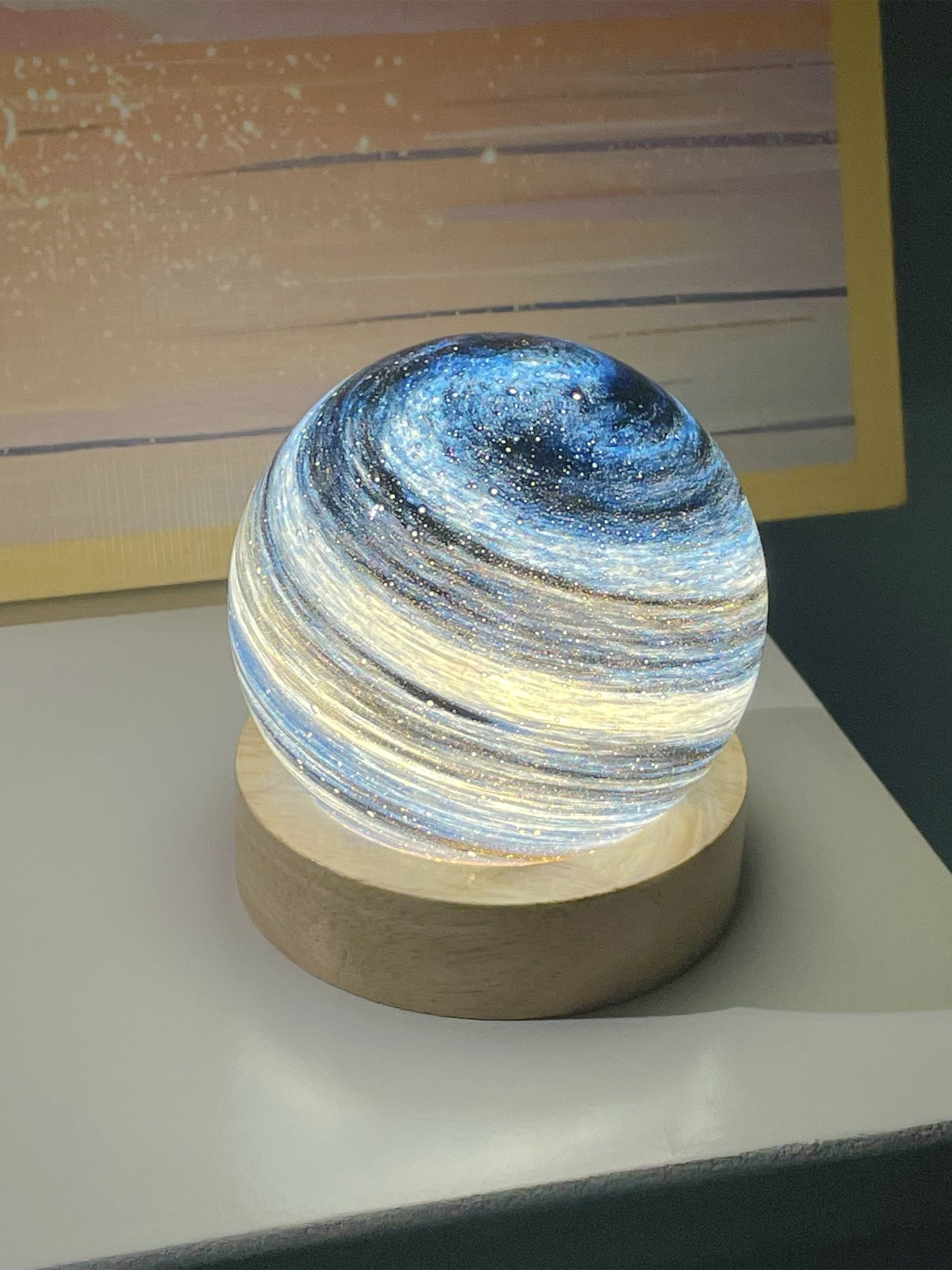 Romantic Planet Night Light with Starry Projection