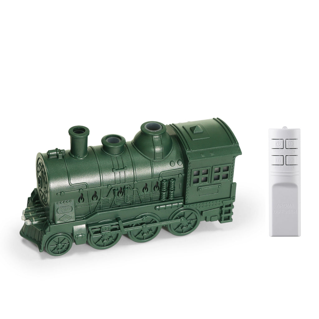 Retro Train Ultrasonic Humidifier with Aromatherapy and Flame Effect