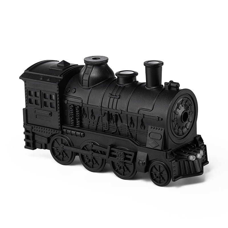 Retro Train Ultrasonic Humidifier with Aromatherapy and Flame Effect